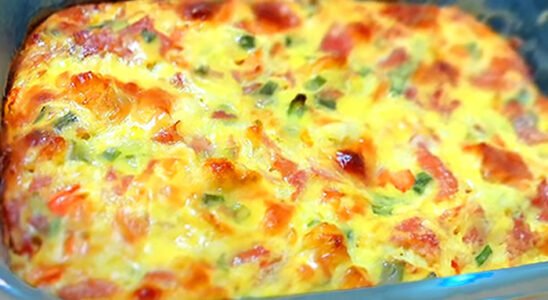 Receita de omelete de forno fácil