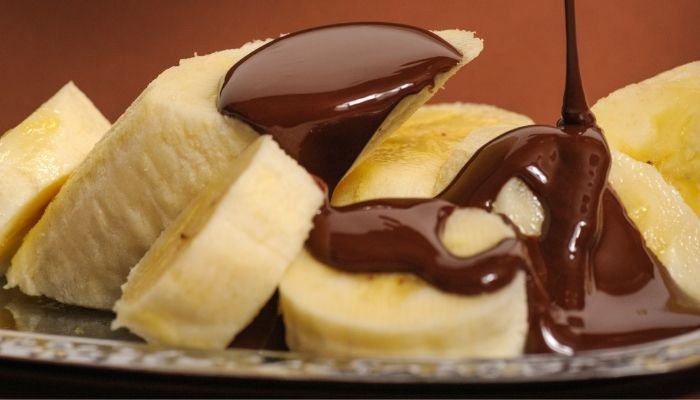 Receita de Chocolate com banana e queijo